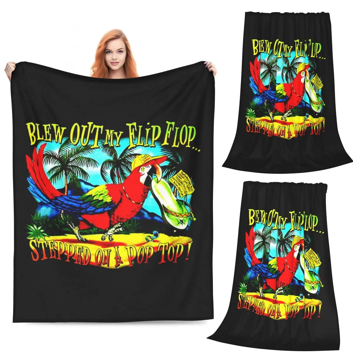 

Margaritaville Blankets Fleece Sofa Throw Blanket Breathable Throw Blankets for Home Bedroom Travel Throws Bedspread Quilt