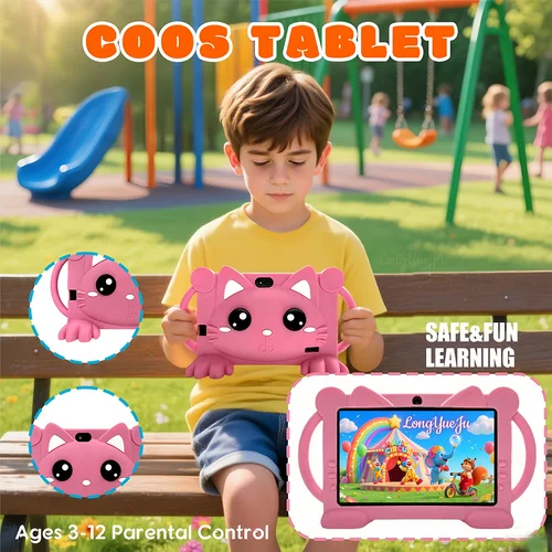 Imagen 2 del producto Tableta Android de 7 pulgadas de última generación, máquina todo en uno educativa y de entretenimiento, equipada con IWAWA, control parental