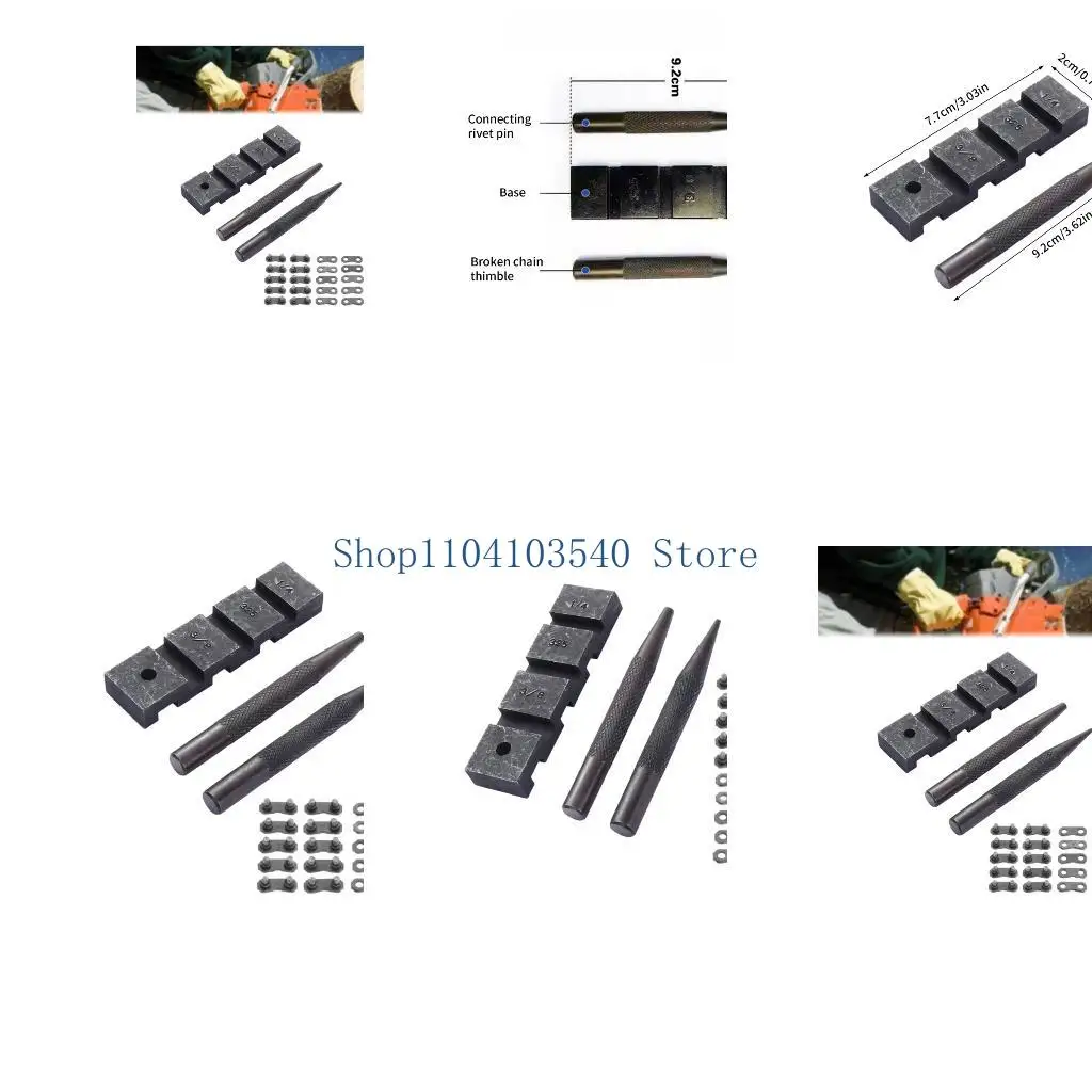 02DC Professional Chainsaw Chain Repair Tool Set Rivets and Link Removal Tool Set