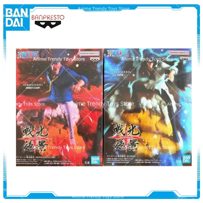 Figurines d'anime originales BANDAI BANPRESTO, une pièce, singe D Garp Kuzan, modèle d'action, jouets, cadeau de noël WY, en Stock