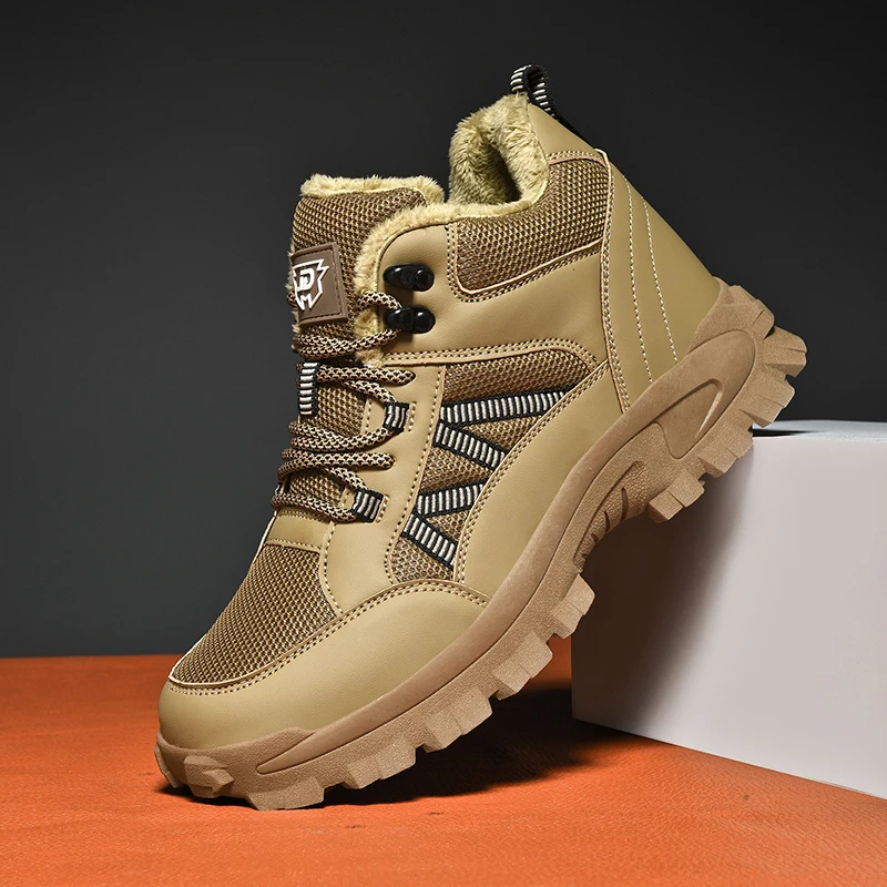 

Autumn and Winter Fashionable Warm Cotton Shoes, Couple Style Sneakers, Outdoor Fleece-Lined, Cold-Proof, Non-Slip, Wear-Resista