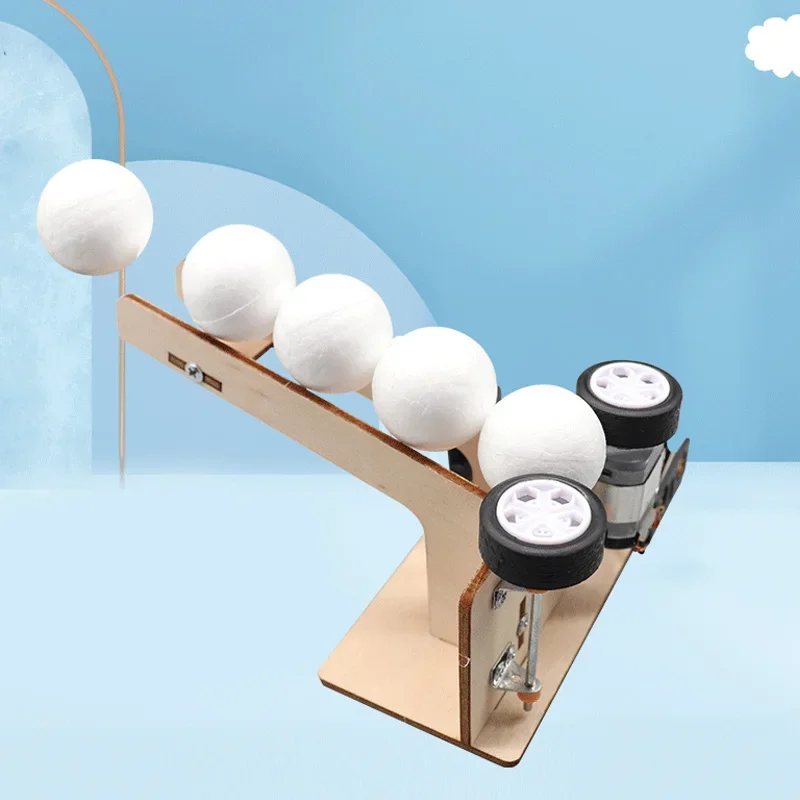 Pitching Machine Modell STEM Spielzeug DIY Holzpuzzle Technologie Wissenschaft Experimentelles Tool Kit Lernen Bildung Spiele für Kinder