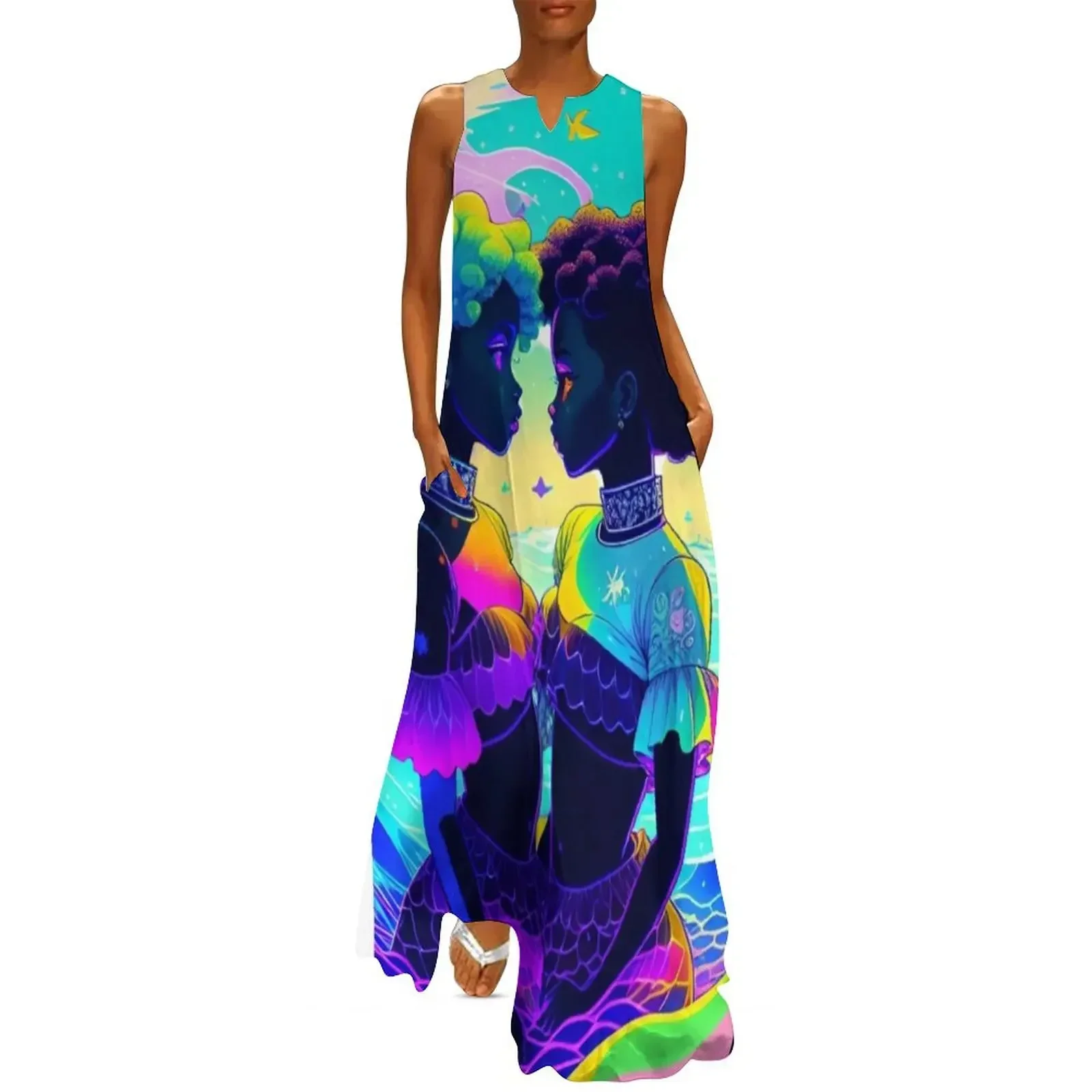 

Where Heart Meets the Sea Long Dress birthday dress for women luxury 2025 party dresses woman party dresses women Dress