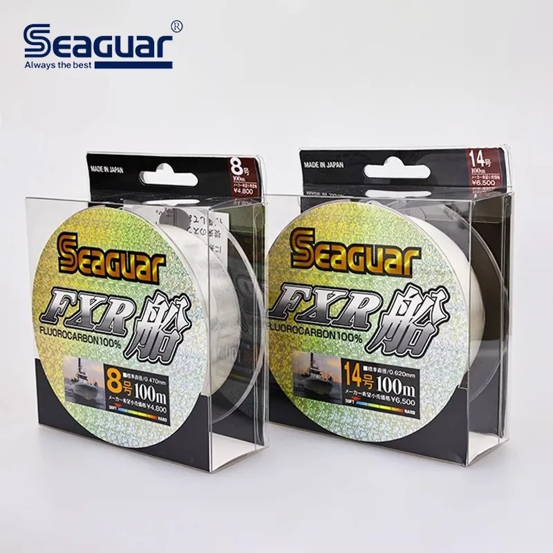Оригинальная леска Seaguar FXR 100% FLUOROCARBON 100 м # 2- # 20-летняя леска для морской лодки СДЕЛАНО В ЯПОНИИ