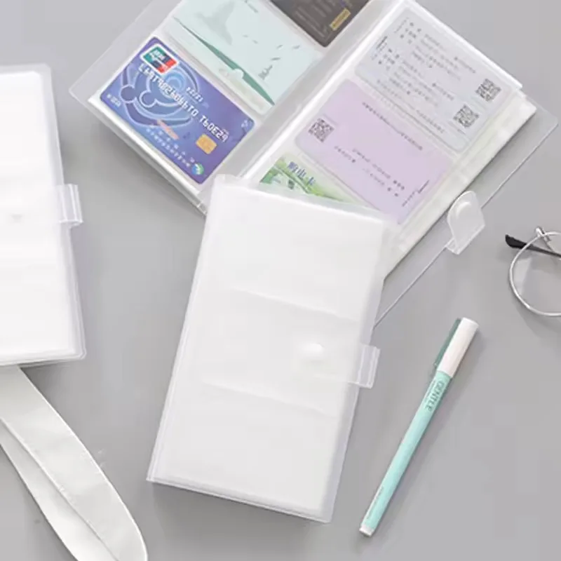 Portable Transparent Album Clip Storage Folder, Large Capacity All-In-One Album, 3-Inch 120-Slot Photo Polaroid Cards Bank Cards
