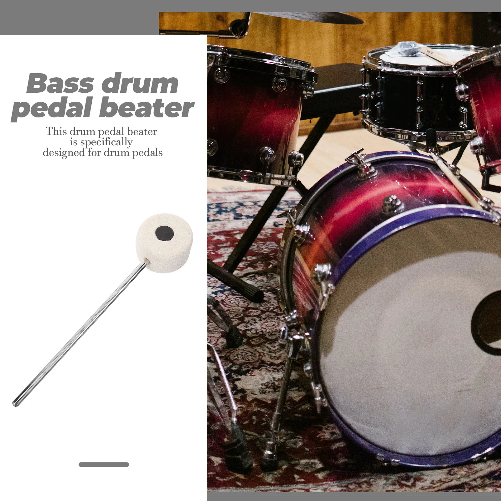 

Bass Pedal Beater Replacement Part Drum Foot Pedal Accessory For Percussion Instrument Supplies Jazz Drum Setup