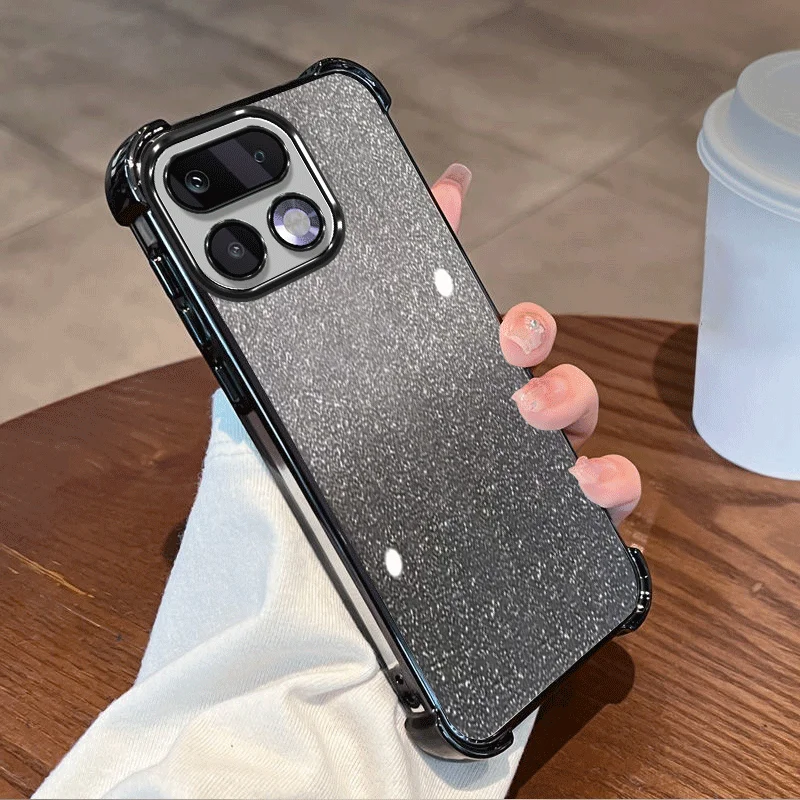 Glitter Plating Duidelijke bes - Glitter Shockproof Case recensie en prijs
