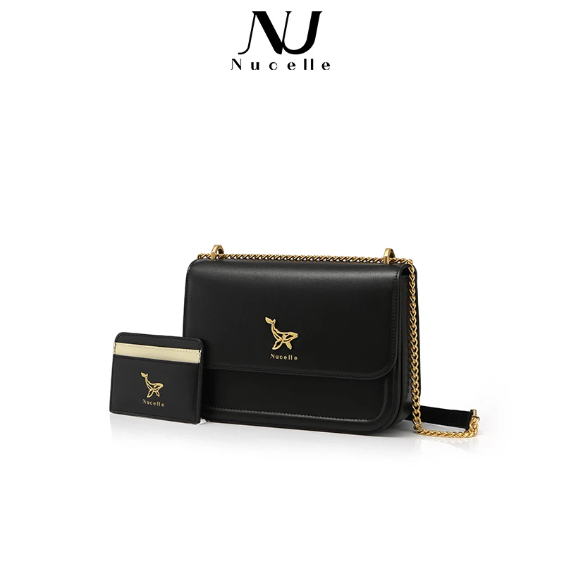 Original Nucelle NU New Zealand 2023 new fashion senior sense underarm small square bag single shoulder crossbody chain bag