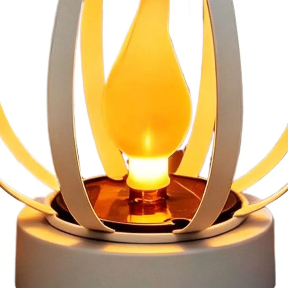 Atmosphere Metal Solar Lamp Waterproof Decorative Flame Lamp Solar Powered Atmospheric Hanging Projection Lamp Garden