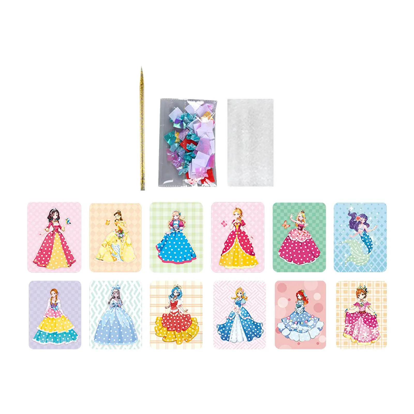 Diy Paper Craft Kits Dress up Dolls Handmade Drawing Book for Girls Kids Arts