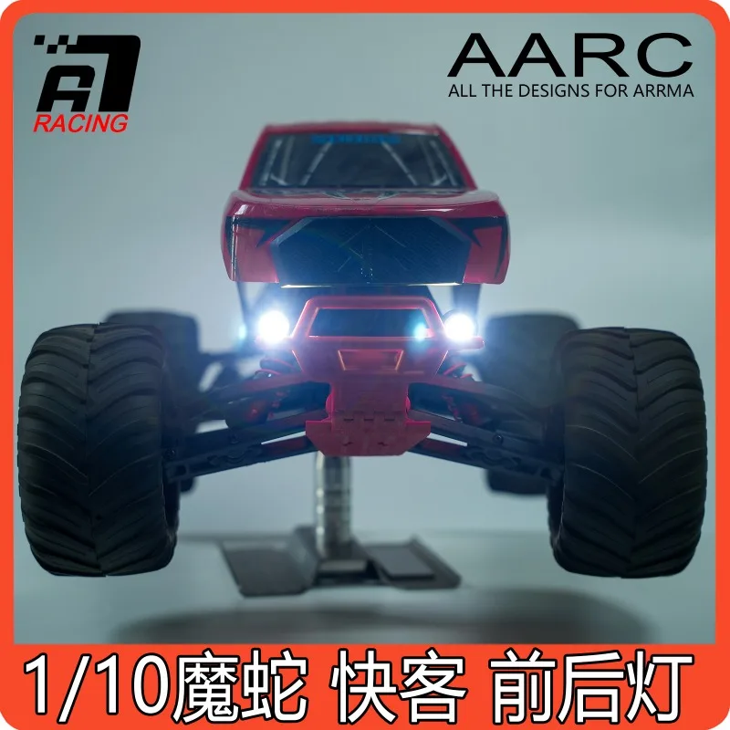 

Arrma 1/10 Quake Gorgon MEGA Light Set, Front Rear & Beacon Lights for 1/10 Mojave Snake Kraton RC Truck Accessories