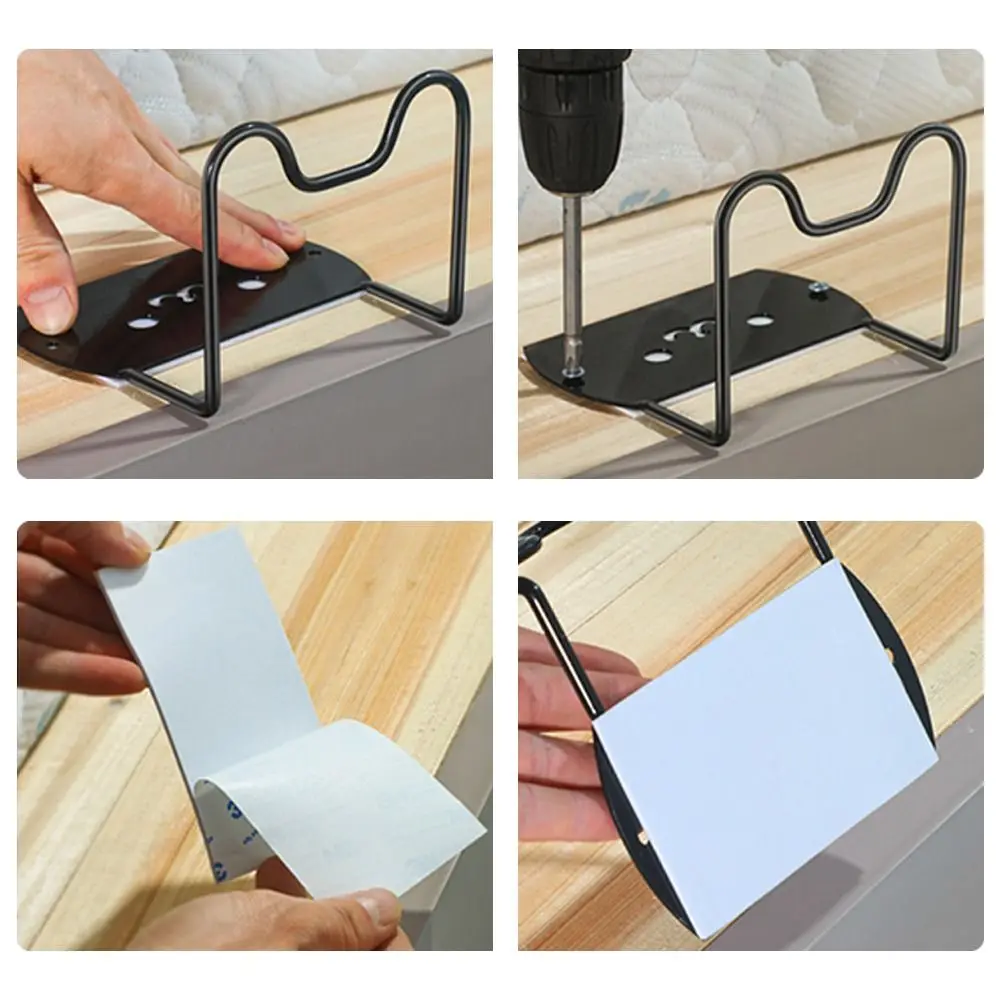 Slip Resistance Metal Anti Slip Mattress Gripper No Punching Gripper Mattress Holder Bed Slide Stopper Bed Frame