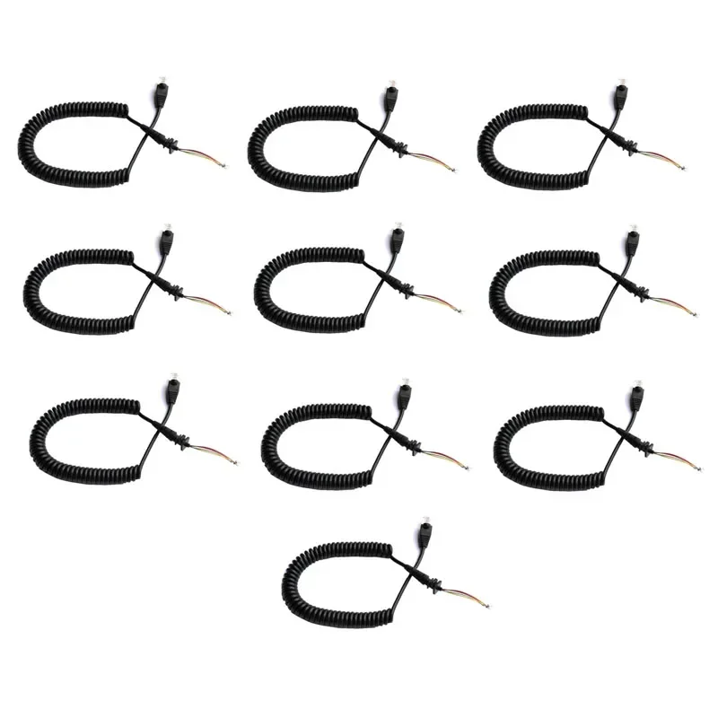 10PCS HMN3596A DIY Ersatz Lautsprecher PTT Mic Mikrofon Kabel für Motorola GM300 GM338 GM3188 CDM750 LCS2000 Auto Mobile Radio