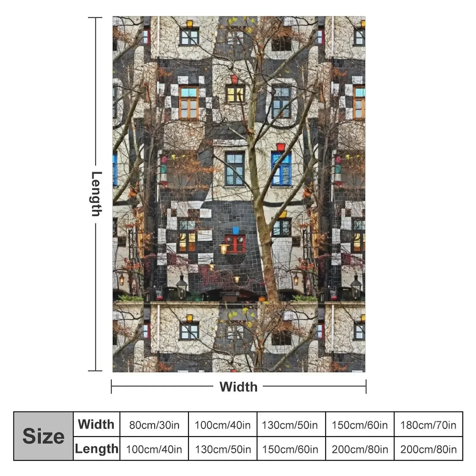 Kunst Haus Wien Throw Blanket heavy to sleep Loose Tourist Beautifuls Sofa Soft Big Blankets