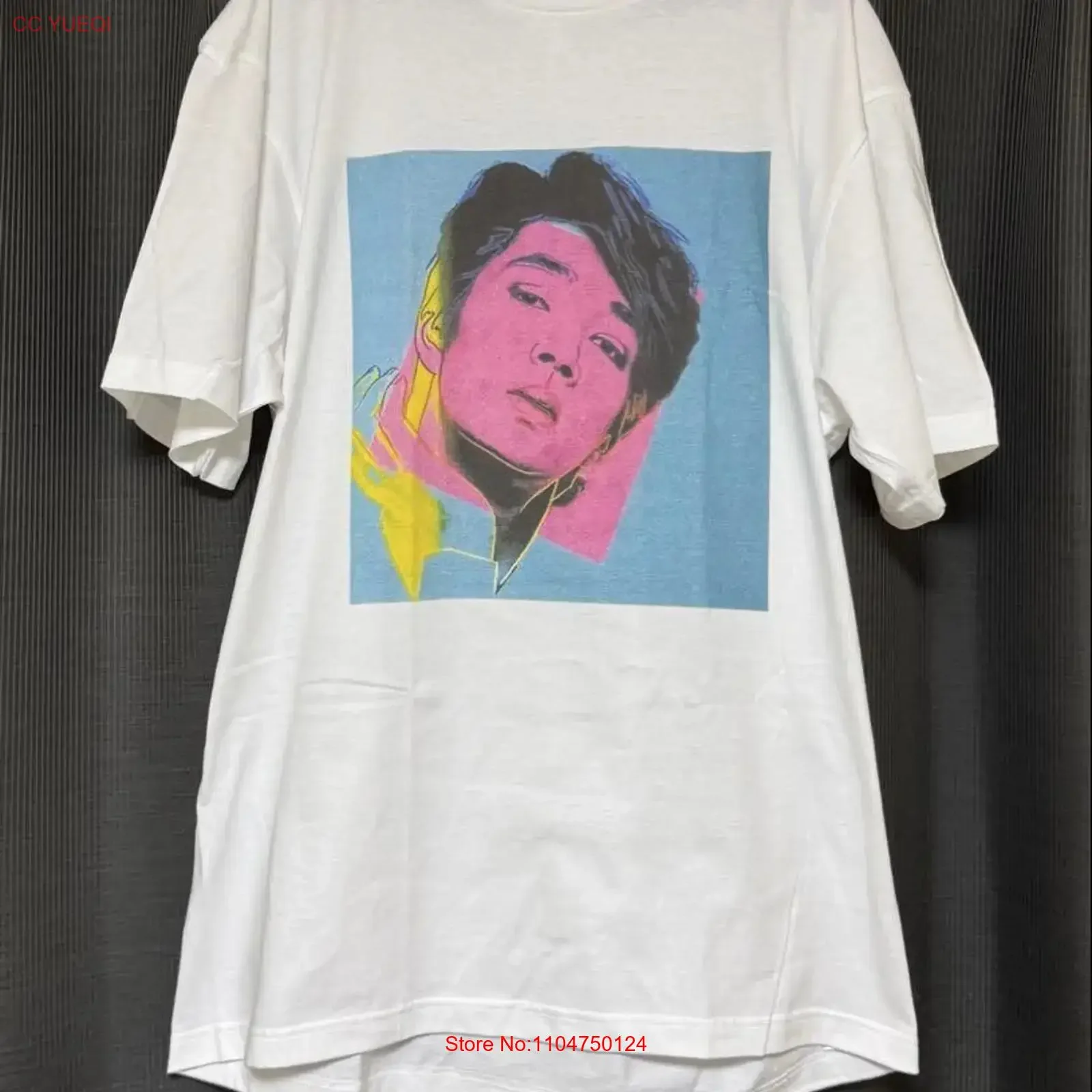 Sakamoto Ryuichi Y Warhol T Shirt vintage Washed streetwear homme Soft graphic Stylish Breathable Stretched Casual Slightly