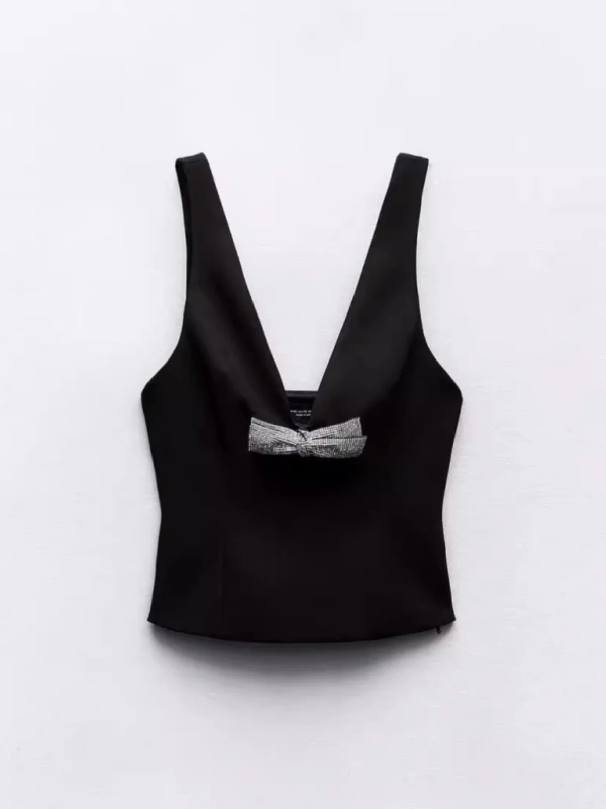 Sommer 2025, Neuankömmling, hochwertiger Schmuck für Damen, mit Knoten verziert, Tank-Top, Weste, Faion Commute Sle, Länge