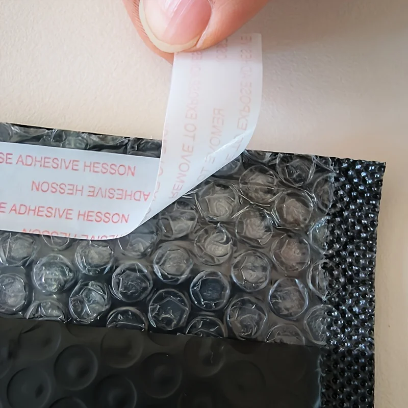 20 sobres publicitarios de burbujas negros, Material PE duradero, resistente al agua y a prueba de golpes, Ideal para regalos pequeños y embalaje de joyería