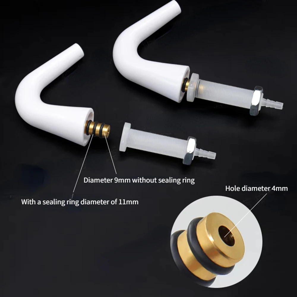 JNSUR Dental Flushing Water Supply Pipe Tube Elbow Flushing Sputum for Unit Access Spittoon Comprehensive Machine Accessories