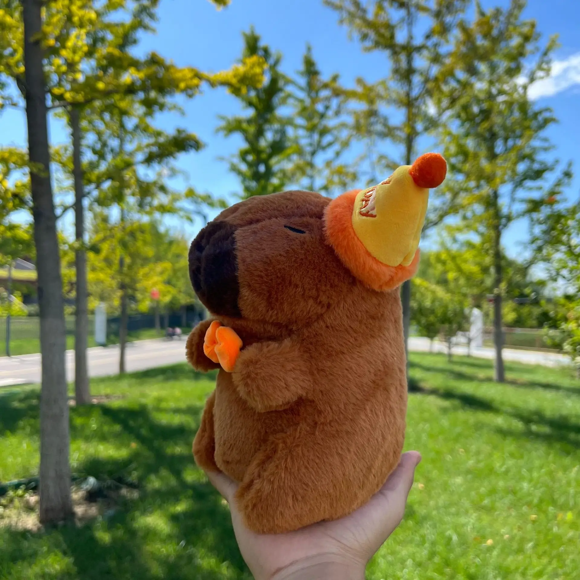 New 23cm Capybara Plush Toy Simulation Capibara Anime Fluffty Toy Cute Soft Stuffed Animals Doll Plush Christmas Gifts for Kids