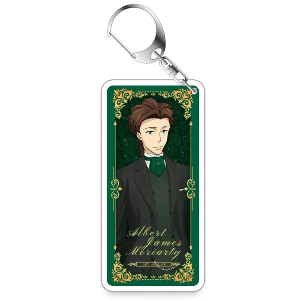 6CM Anime MORIARTY THE PATRIOT Acrylic Keychain Model Cosplay Charm Characters Ornament Accessories Goods Collection Gifts