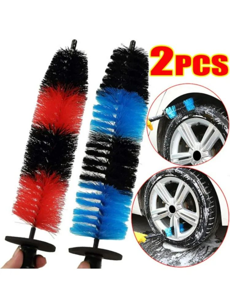 Ensemble de brosses pour pneus, détails de voiture, anti-rayures, longues et douces, poils, brosse de roue, lavage, outils de nettoyage internes et externes
