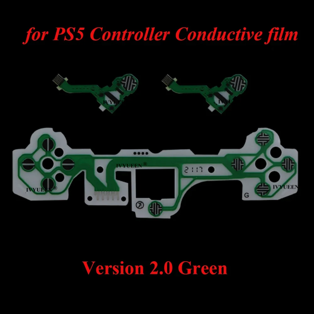 IVYUEEN สำหรับ PlayStation 5 PS5 Controller Conductive Film ปุ่มกด Flex Cable สำหรับ Dualsense 5 DS5ควบคุมริบบิ้นวงจร