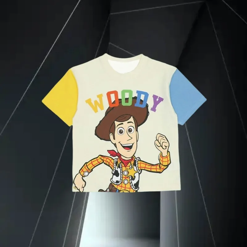 

Футболка MOTO-Toy Story для мальчика Базз Лайтер, футболка с 3D принтом, одежда, детское издание