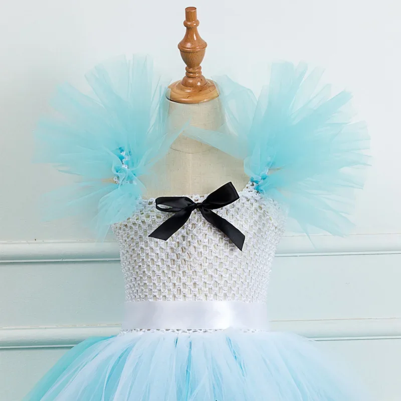 Alice Cosplay Princess Dress for Kids, Alice nos países das maravilhas, Cartoon Queen, Heart Tutu, Birthday Costume for Kids