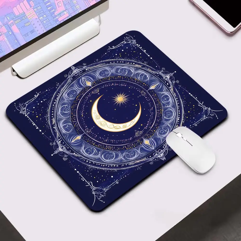 Moon Astrology Mouse Pad Gamer Computer Keyboard Mat 45*40 Square Gaming Office Accessories Rug Mousepad PC Keyboard Table Mats