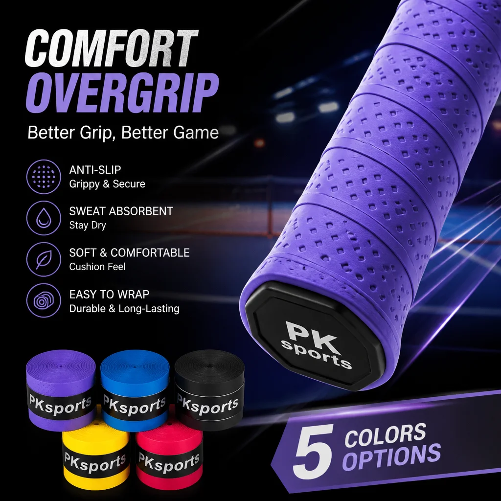 PU Absorbent Tennis Racket Grip Tape Anti Slip Badminton Grip Tape Tennis Accessories Sweatband