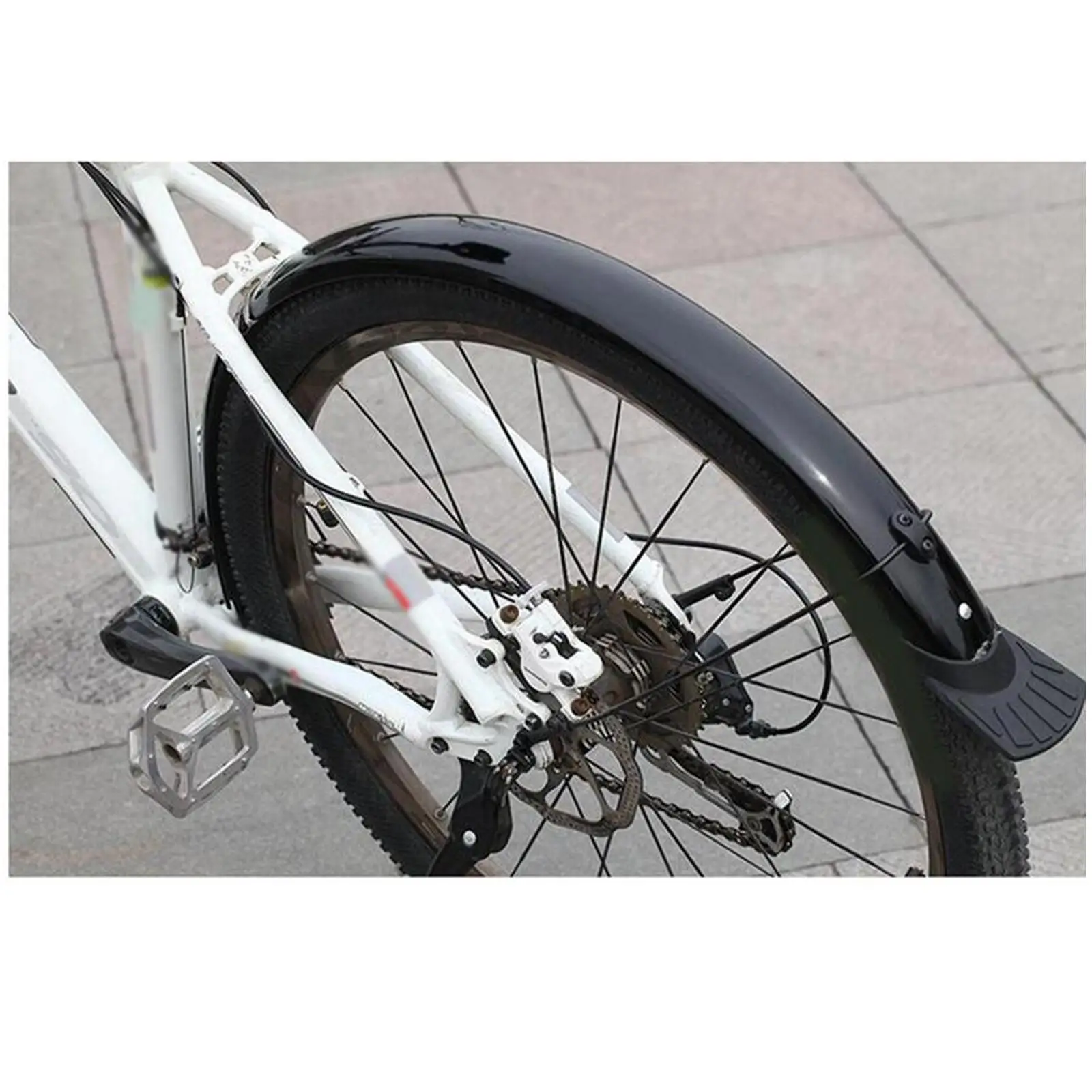 

Outdoor Bike Mudguards Plastic Front Rear Fender Replacement Set for Road Mountain Bicycle Riding
