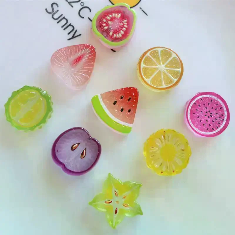 /HTF/Mini Kawaii Cute Watermelon Fruit Flat Back Cabochons Scrapbook Diy Party Hairpin Accessories Home Decoration Craft 10pcs