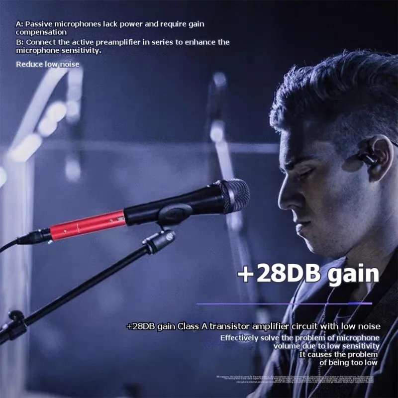 

СПЕЦИАЛЬНОЕ ПРЕДЛОЖЕНИЕ: Динамический микрофонный усилитель 48В для DJ-вечеринок, прямых трансляций и караоке, черный