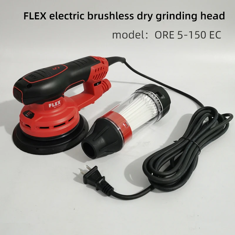 

Немецкая электрическая бесщеточная сухая шлифовальная машина FLEX 150 мм, автомобильная шпаклевка, деревянная доска, беспыльная шлифовальная машина для наждачной бумаги, эксцентриковая 5 мм