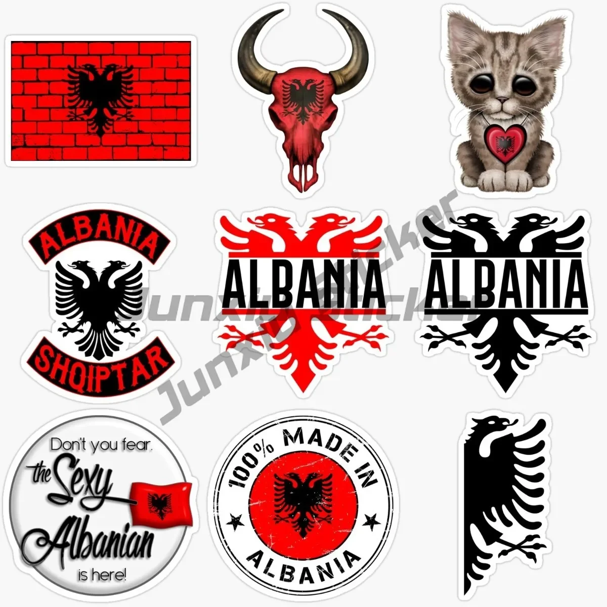 

Albania national flag Map National badge Motorcycles Accessories for the Car Accessory Mirror Auto Outdoor Box Clock Decor Decal
