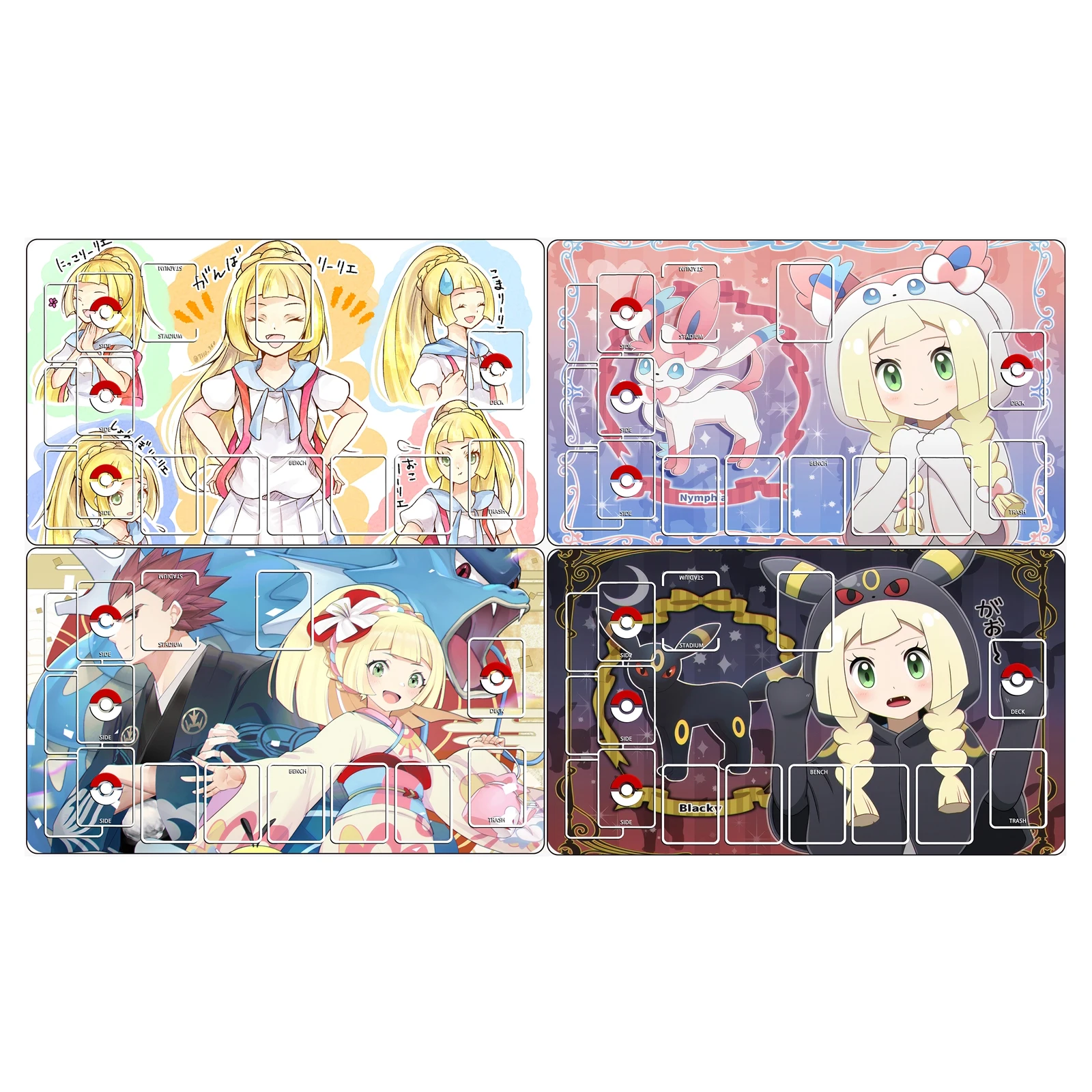 

11 стилей, 600x350x2 мм, DIY игровой коврик PTCG Lillie для карточных битв, коврик для одиночной игры PTCG Lillie, дуэльный игровой коврик, подарочные игрушки