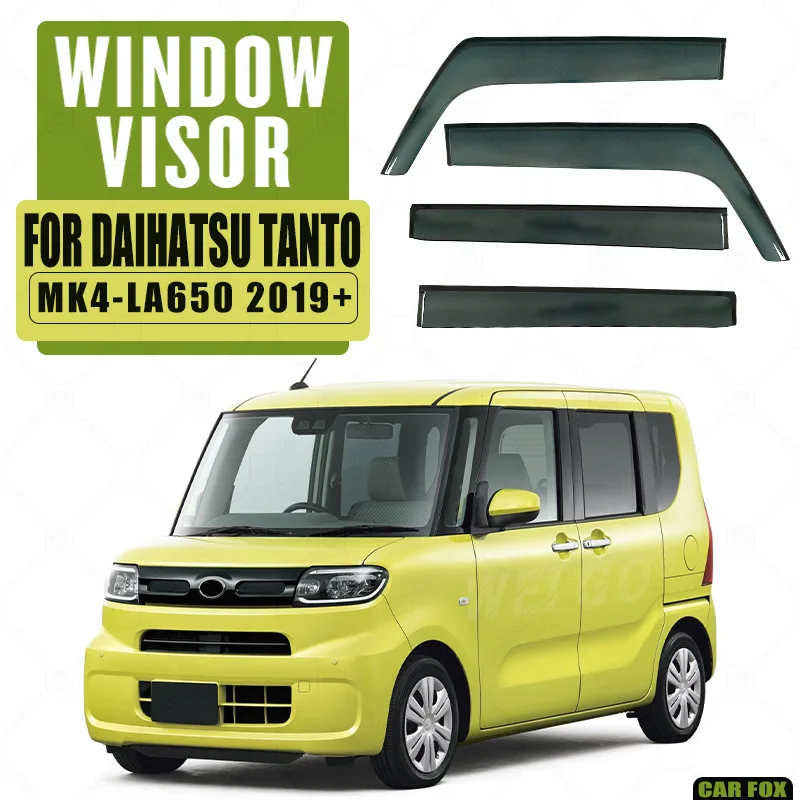 

For DAIHATSU TANTO 2008-2020 Car Window Visor Awning Shelters Windshield Side Window Rain Sun Shade Auto Accessories