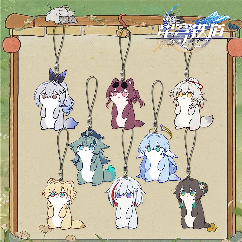 Honkai: Star Rail‌ Game Silver Wolf‌ Kafka‌ Character Mobile Phone Chain Periphery Acrylic Keychain Accessories Cute Pendant