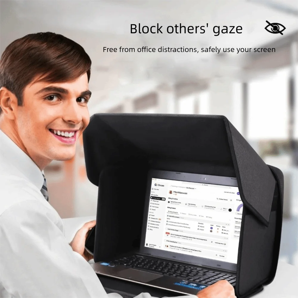Foldable Laptop Sun Shade Portable Sun Protection Laptop Sun Glare Shield Multi-functional Shield Cover Laptop Privacy Screen
