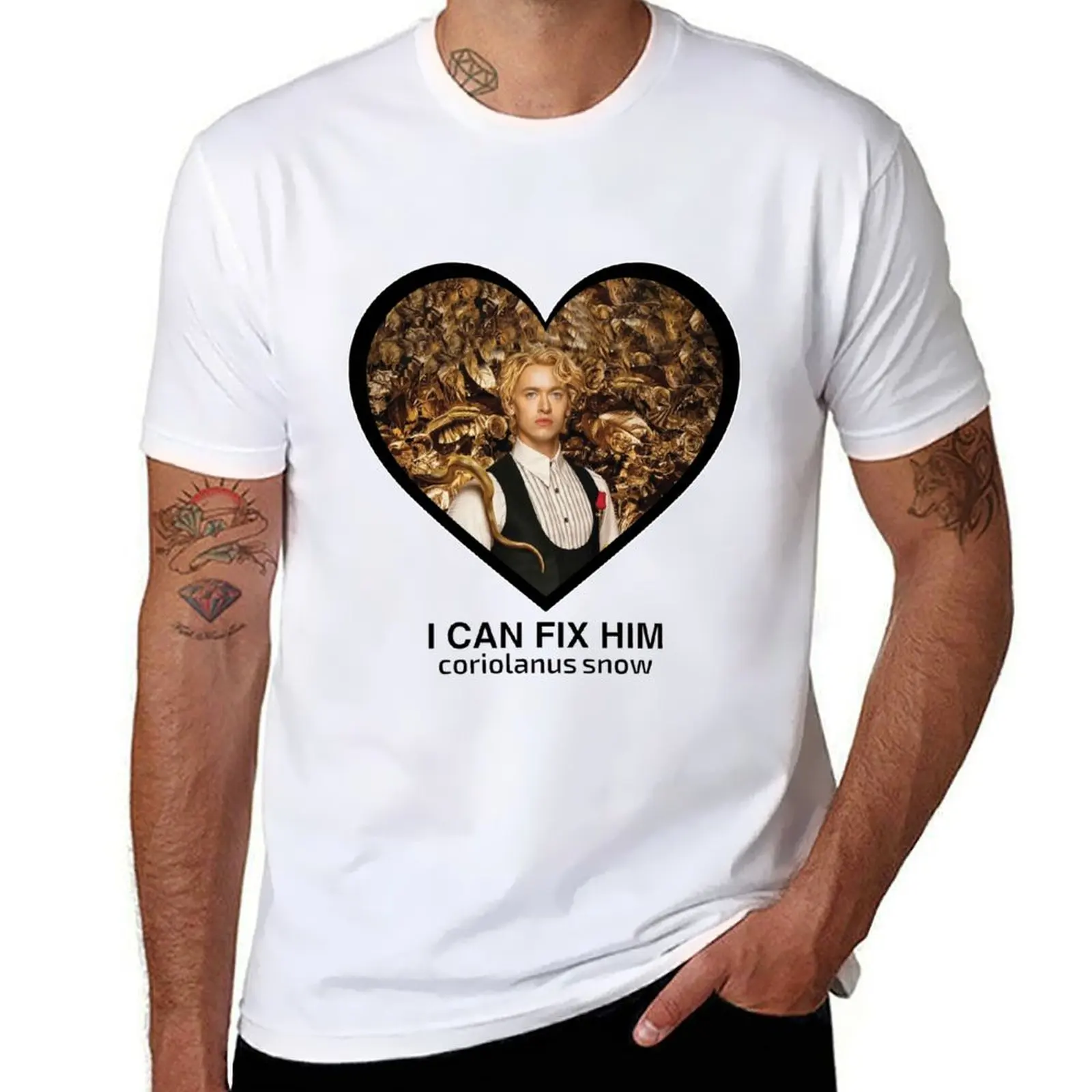 Coriolanus Snow I Can Fix Him T-shirt Sticker hunger games T-shirt Aesthetic clothing shirts graphic tees men clothings