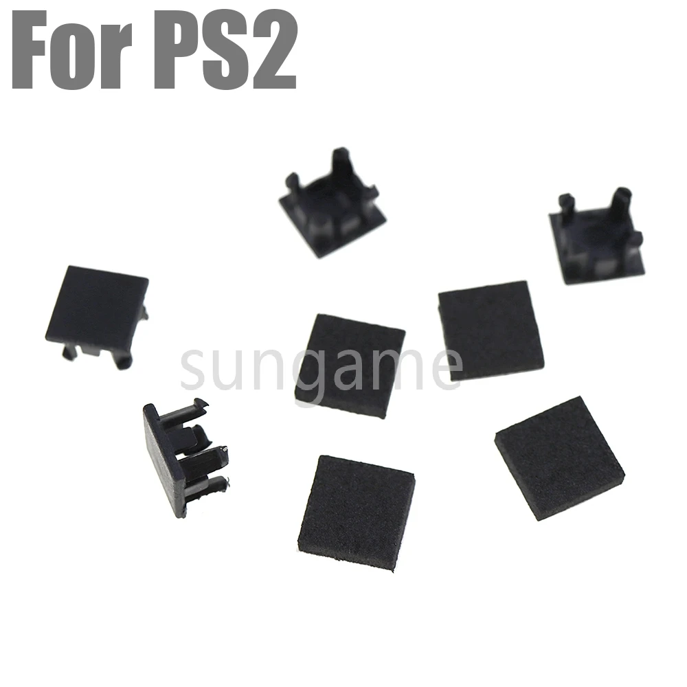 1set Dust Plug Set Rubber Feet Plastic Pad Cover For PS2 3W 30000 7W 9W 70000 90000 Controller Replacement Parts