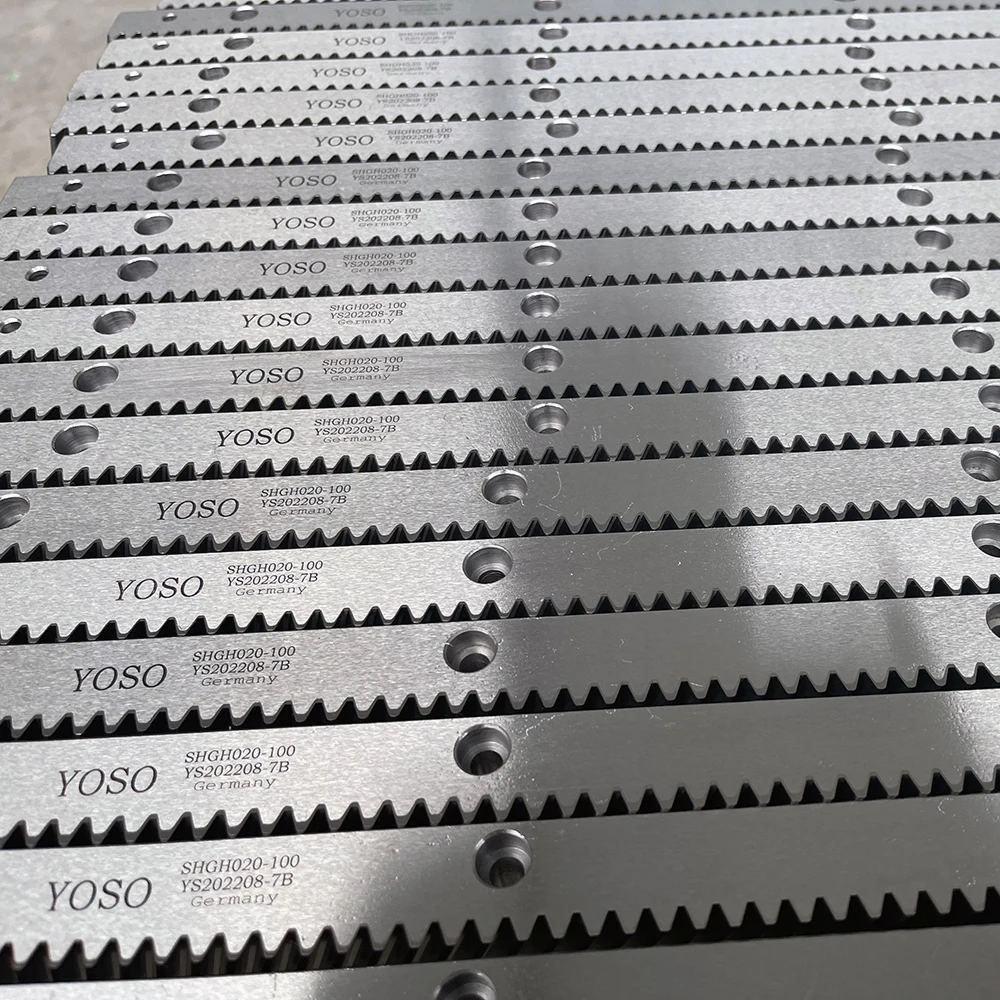 Factory Hot Sale CHTGHO2020-DIN Helical Teeth Ground Racks and Pinion M2 Length 2 Meters 24x24 Gear Racks