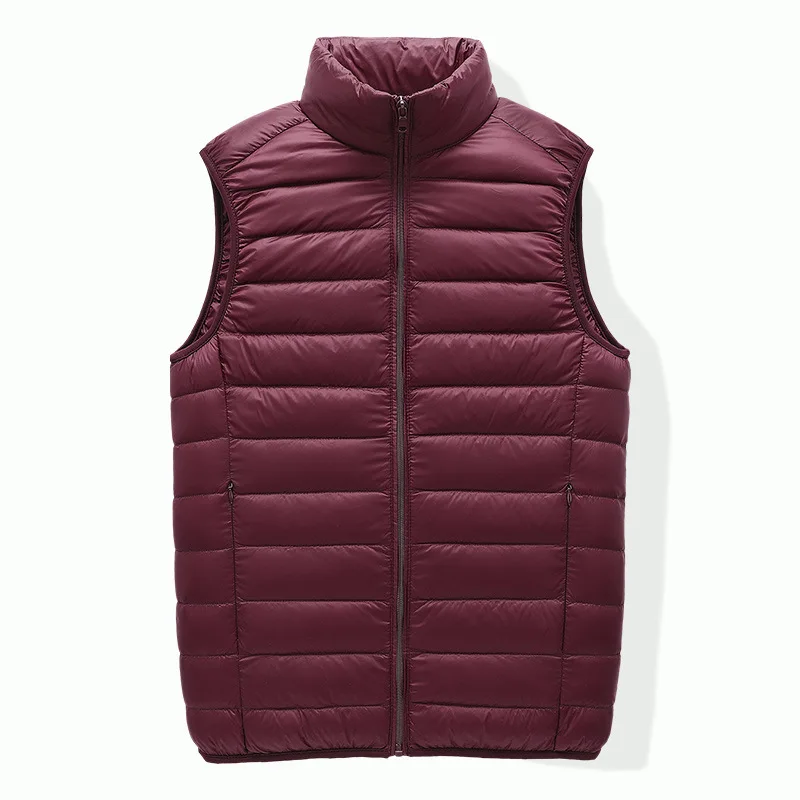 Men's Sleeveless Puffer Jacket 2023 New Autumn Spring Lightweight Water-Resistant Packable Men Down Vest Coat