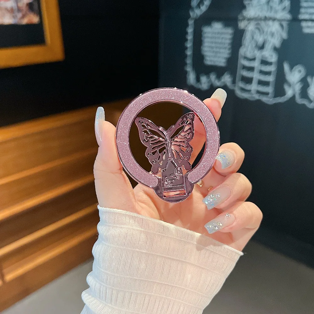 

New Fashion Butterfly Mini Phone Holder Foldable Back Adhesive Phone Stand Exquisite Creative Support Frame Universal