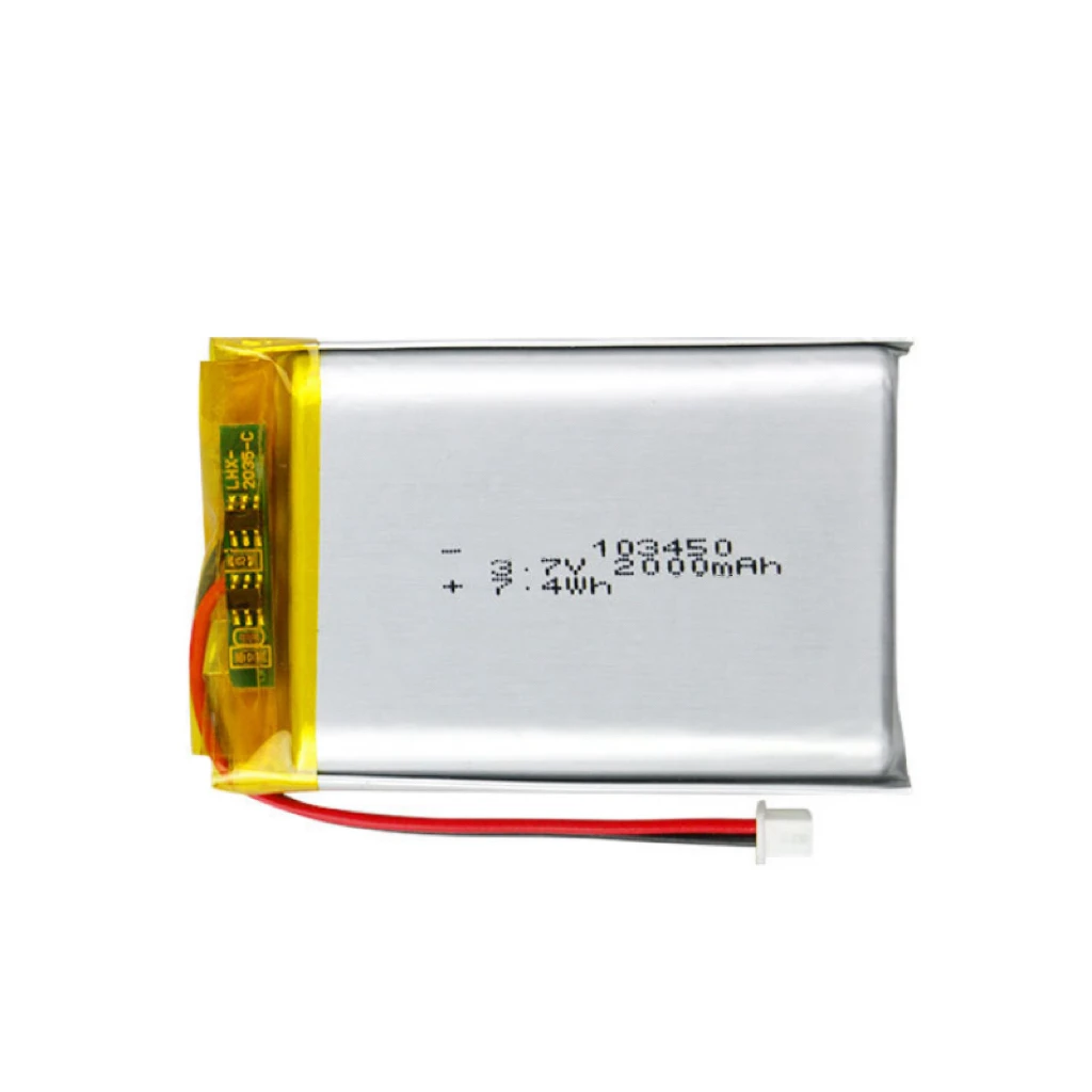 3.7V 2000mAh battery Lithium Polymer Li-Po Rechargeable Batteries 103450 For Mp3 GPS PSP phone power bank electronic Battery