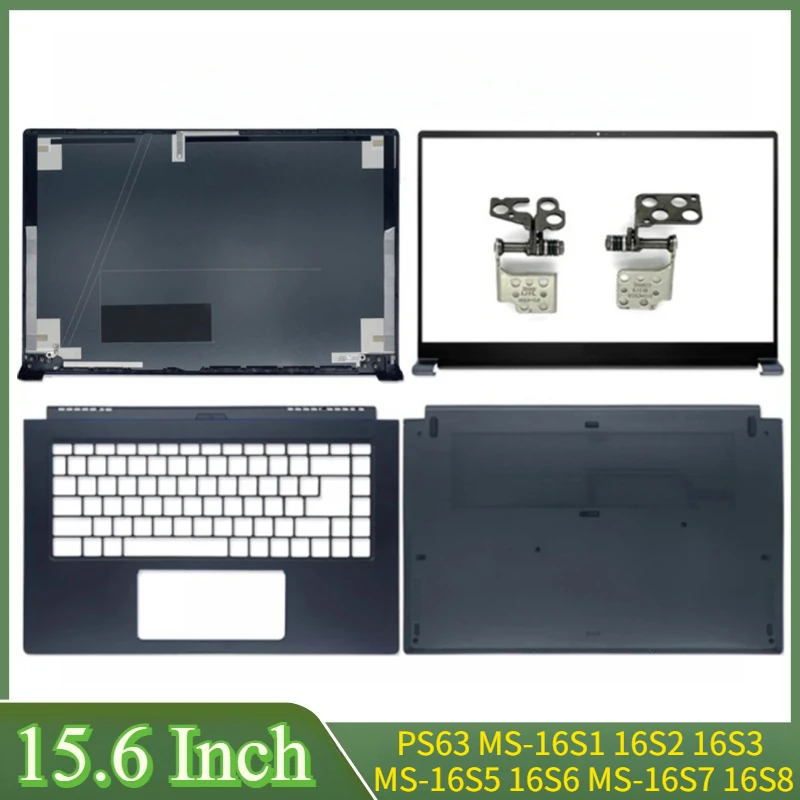 

15,6 "синий для PS63 MS-16S1 16S2 16S3 MS-16S5 16S6 MS-16S7 16S8 ноутбука ЖК-задняя крышка передняя панель петли подставка для рук нижняя часть корпуса