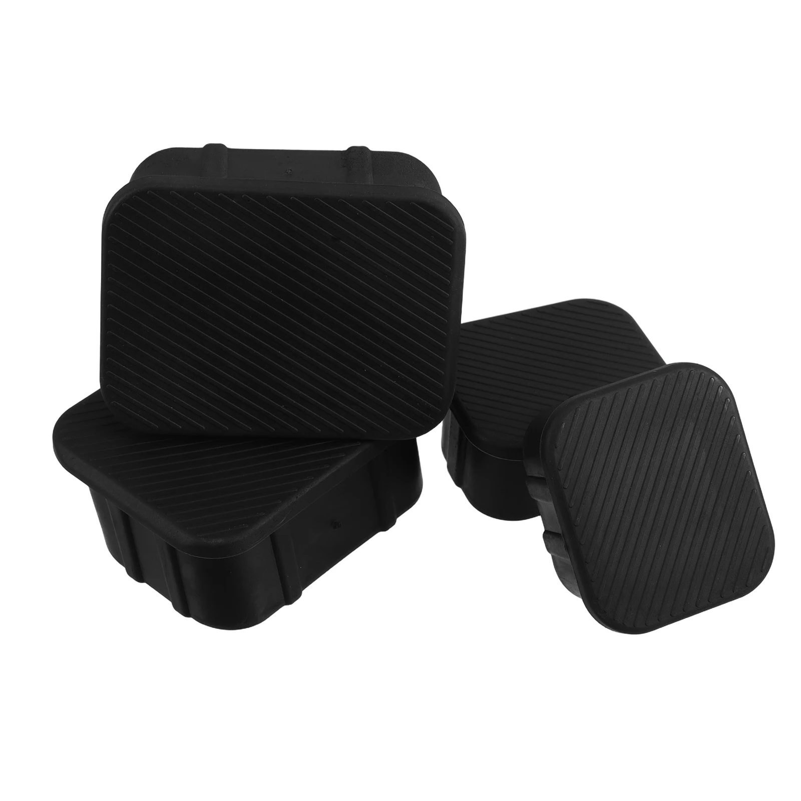 

4pcs Black Rubber Door Plugs Front Axle Auto Crash Bar Protection Easy Installation Covers Replacement Trailer Hitch Inserts