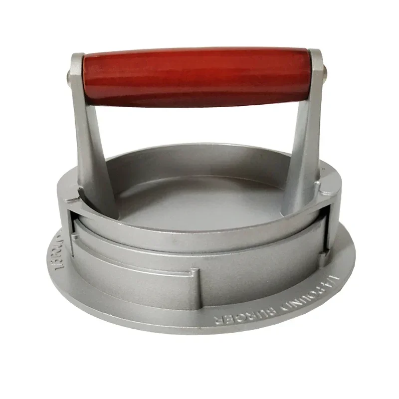 High quality Round Shape Hamburger Press Aluminum Alloy Hamburger Meat Beef Grill Burger Press Kitchen Food Mold Drop Shipping
