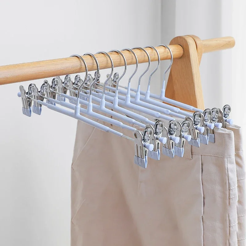 Removable clip, durable pants, skirts, jeans, anti slip drying hangers