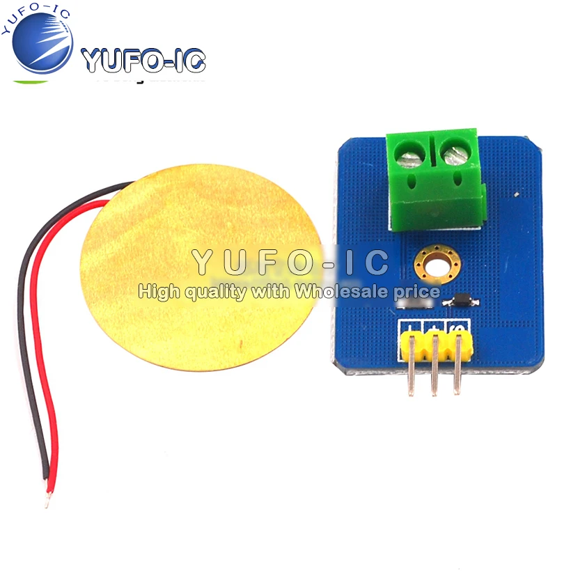 Analog Piezoelectric Ceramic Vibration Sensor Piezoelectric Electronic Building Block 1 Chip Module